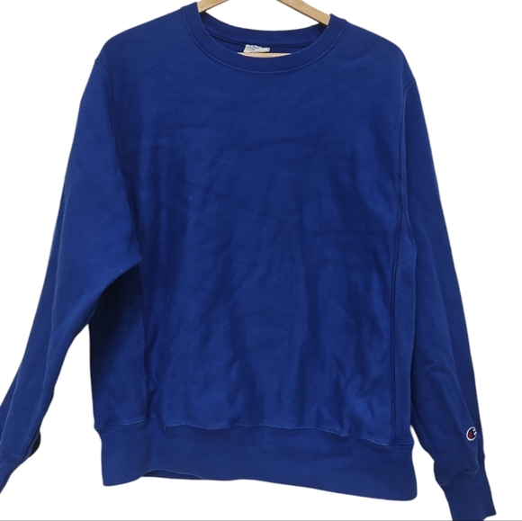 Champion Sweaters - Champion Royal Blue Pullover Crewneck Sweater Size Medium